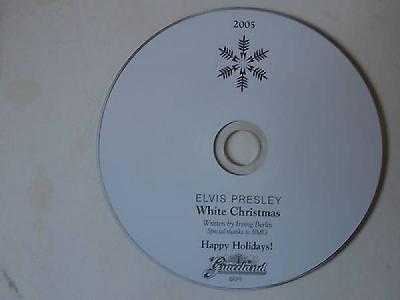 ELVIS PRESLEY GRACELAND 2005 RARE X MAS PROMO CD  WHITE CHRISTMAS 