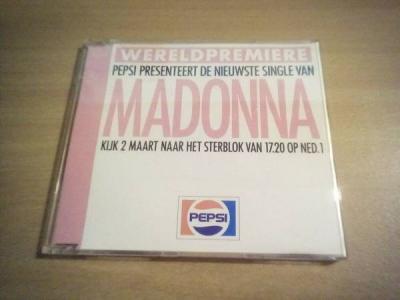 MADONNA WITHDRAWN PEPSI DUTCH PROMO CD COVER    LIKE A PRAYER  CD 1989 MADAME X
