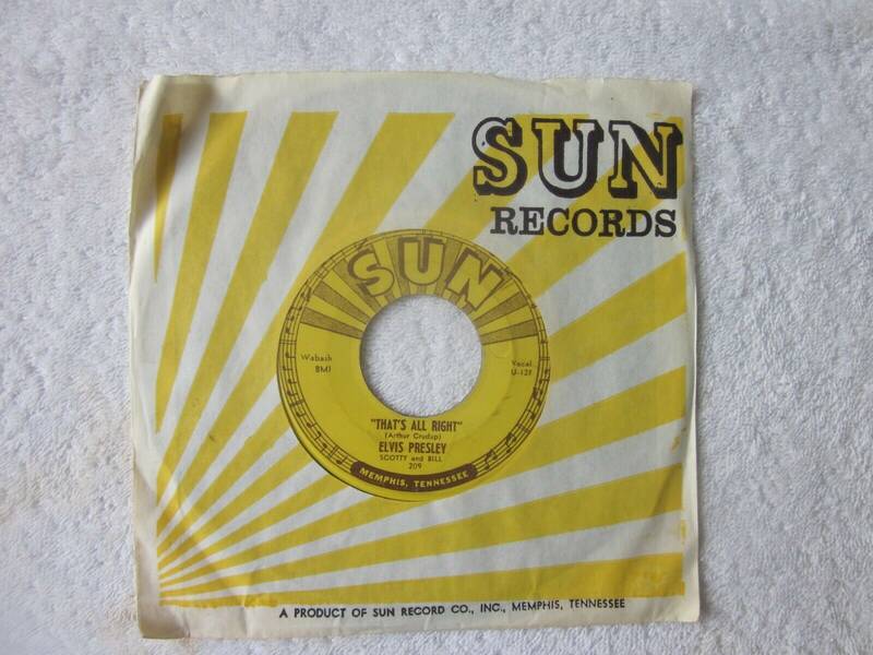 Elvis Presley Original Sun 209 3 push marks perfect labels very Strong VG vinyl
