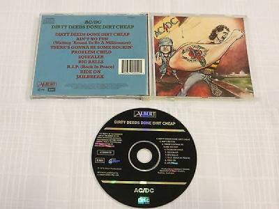 AC DC   Dirty Deeds Done Dirt Cheap CD ORIGINAL BLACK ALBERT Sony Australia RARE