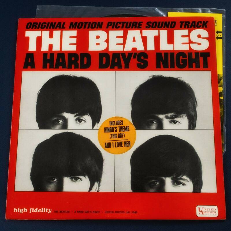 The Beatles A Hard Day s Night 1964 UA Mono 1st Press Sealed Vinyl Loose Baggy