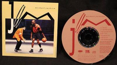 Michael Jackson Jam 7 Remixes Michael Jordan Sleeve RARE  92 DJ CD Maxi Stkr Art