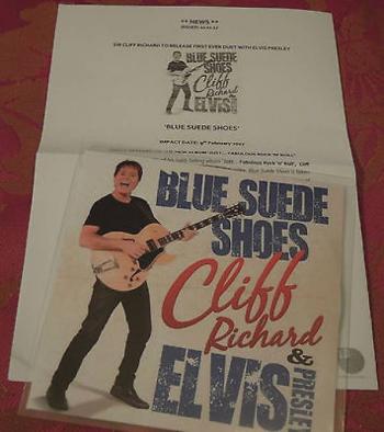 Cliff Richard Elvis Presley Blue Suede Shoes   NEW   UNPLAYED UK Promo CD   PR