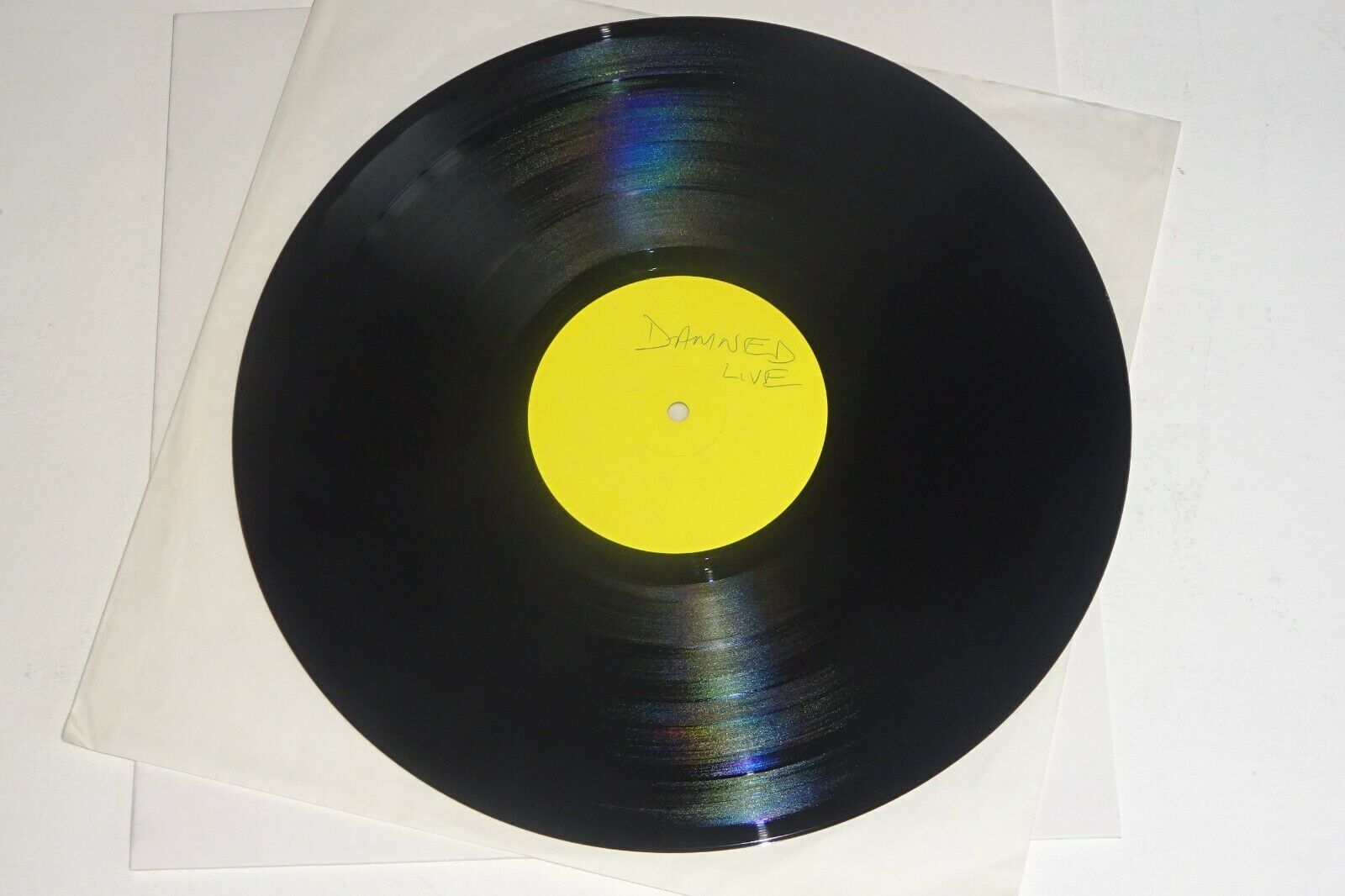 THE DAMNED BLACK ALBUM LIVE SIDE ONE SIDED 1980 TEST PRESSING CWK 3015 2 B 2U LP