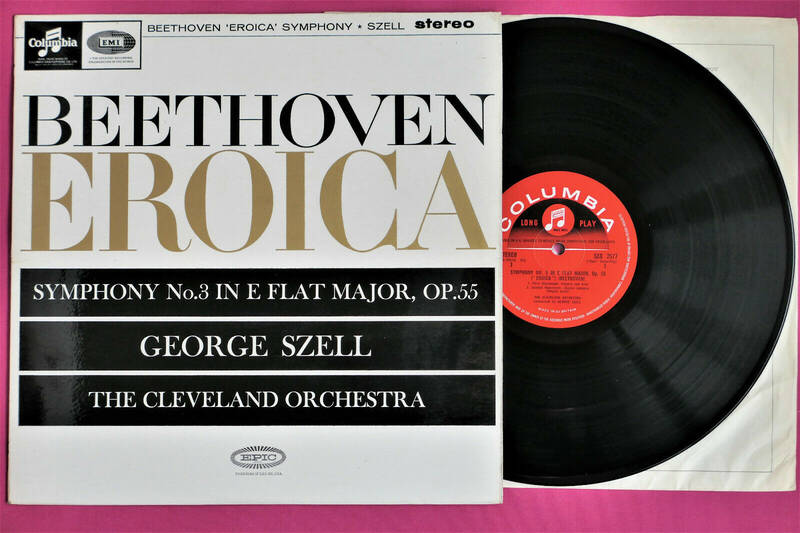 BEETHOVEN  EROICA    SZELL CLEVELAND SO   COLUMBIA SAX 2577 ED1   ORIGINAL LP