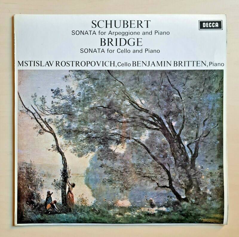 SCHUBERT   BRIDGE Sonata   ROSTROPOVICH   BRITTEN LP 1970 Decca SXL 6426 ED 1 NM