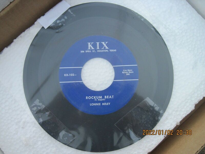TEXAS ROCKABILLY 45 1950 s LONNIE MILEY  KIX RECORDS HOUSTON EARLY GARAGE ROCK