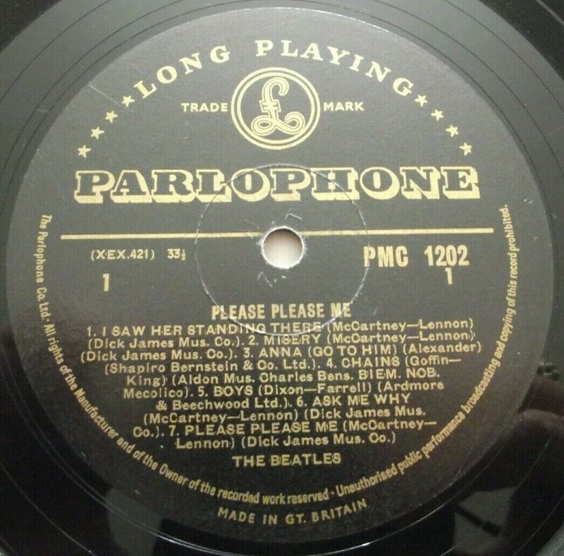 THE BEATLES   PLEASE PLEASE ME    1963 UK 1st Black   Gold PARLOPHONE LP