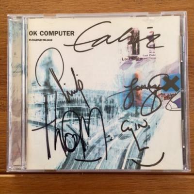 Radiohead   Ok Computer  Cd With signed Autographed