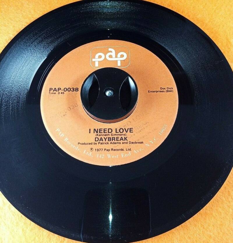 Listen     DAYBREAK   Everything Man   Rare ORIGINAL 1977 Soul PATRICK ADAMS 45