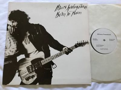 BRUCE SPRINGSTEEN BORN TO RUN LP SCRIPT COVER ADVANCE PROMOTIONAL TEST PRESSING