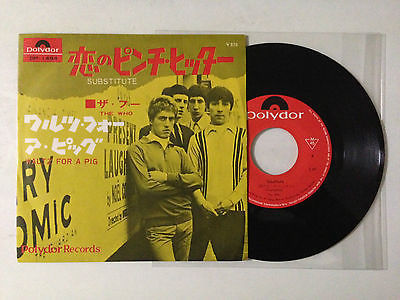 THE WHO SUBSTITUTE   WALTZ FOR A PIG 7  45 PS JAPAN POLYDOR DP 1494 1966 ORIG