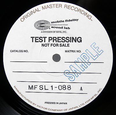 MFSL  LP  CROSBY STILLS NASH   YOUNG    TEST PRESSING    Deja Vu  Audiophile