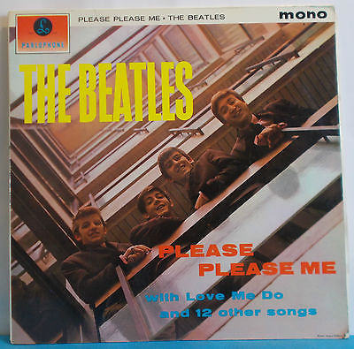 THE BEATLES Please Please Me Original UK Black   Gold Parlophone Mono LP 1st
