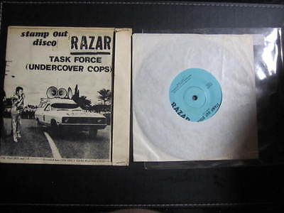 RAZAR STAMP OUT DISCO TASK FORCE  UNDERCOVER COPS  E P 7  PIC SLEEVE AUS PUNK 