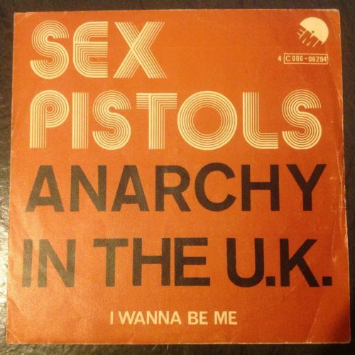 Sex Pistols Anarchy UK Mega Rare 1976 Belgium 7  EMI Diff Pict Sleeve Punk PIL