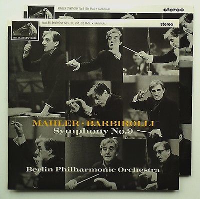 Barbirolli  Mahler Symphony No 9 with Berlin PhO   1st pressing 2 LP s MINT   