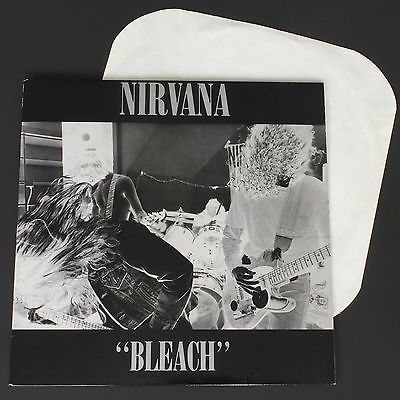 Nirvana Bleach LP White Vinyl Sub Pop 1989 First 1000 