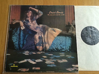 David Bowie THE MAN WHO SOLD THE WORLD Ultra Rare UK MERCURY Dress Cover 1971 LP