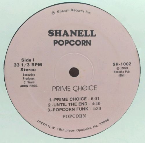 RARE MODERN SOUL BOOGIE LP PRIME CHOICE Popcorn FUNK PRIVATE SHANELL SR 1002 NM