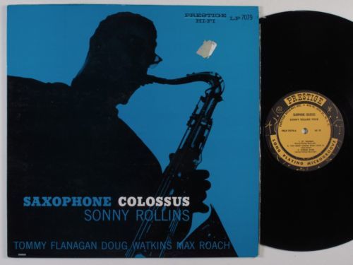 SONNY ROLLINS Saxophone Colossus PRESTIGE LP NM mono W  50th