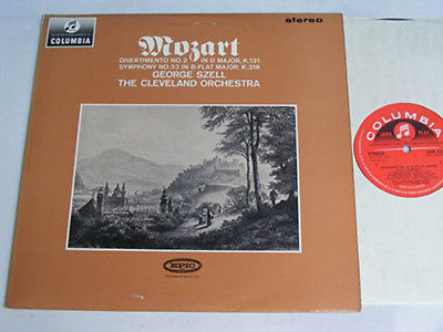 SZELL Mozart Divertmento No  2 Columbia SAX 2553 Near Mint 1963 LP