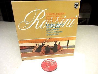 Rossini 6 Sonate a Quattro Philips Holland Accardo Gazeau Meunier 2 LP