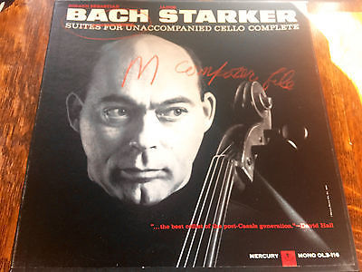 Starker   Bach Suites for Cello 3 LP box set  Mercury mono OL3 116 Gold Promo 