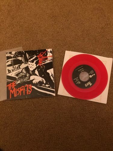 The Misfits   Bullet 7 Inch EP On RED Vinyl Only 2000 Pressed  Super rare