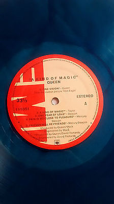 Queen A Kind Of Magic Blue Vinyl LP Colombia  12 RARE LOOK JUP