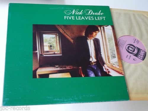 NICK DRAKE 1ST PRESS NM LP FIVE LEAVES LEFT ORIG  PINK ISLAND ORIG  UK