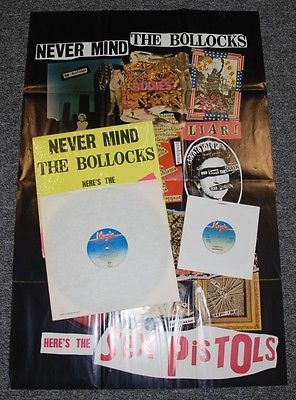 SEX PISTOLS NEVER MIND THE BOLLOCKS SPOTS 001 NM IN SHRINK A3 B1 LP  POSTER  7        