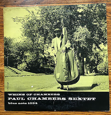 PAUL CHAMBERS SEXTET w COLTRANE Whims Blue Note 1534 Lexington DG Flat Edge LP