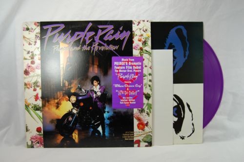 PRINCE Revolution Purple Rain LP Poster Purple Vinyl Promo Unplayed Orig U S 