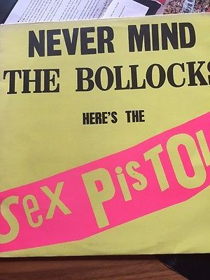 SEX PISTOLS NEVER MIND THE BOLLOCKS 11 TRACK SPOTS 001 LP   POSTER   SINGLE