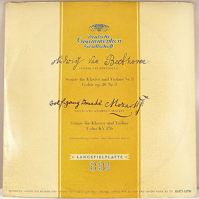 JOHANNA MARTZY violin BEETHOVEN MOZART tulip DGG 18075 12  LP EXCELLENT