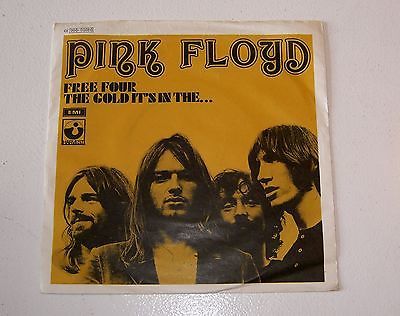 PINK FLOYD   FREE FOUR   45 SINGLE   ULTRA RARE DANISH PICTURE SLEEVE PSYCH 7 