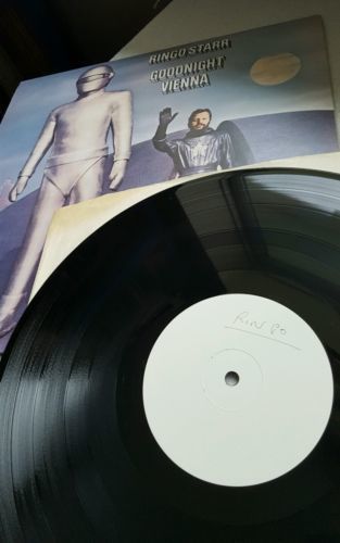 RINGO STARR  BEATLES  GOODNIGHT VIENNA WHITE LABEL EMI TEST PRESS 1974 N MINT LP