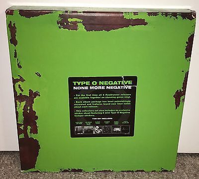 Type O None More Negative 2011 Record Store Day Box Set 1000 Made Green Vinyl LP