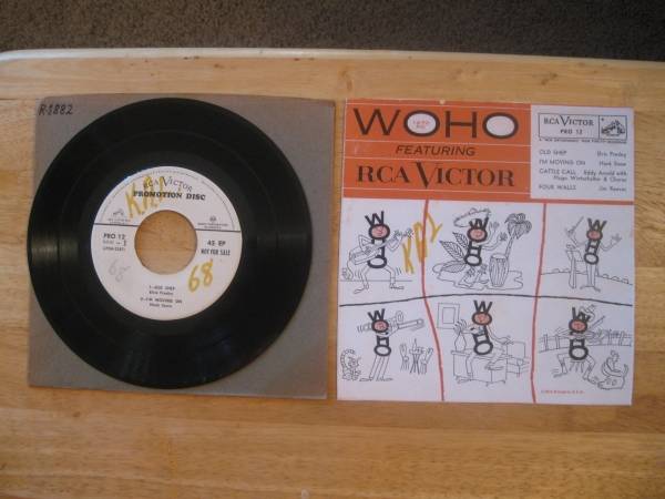 ULTRA RARE Elvis Presley  WOHO featuring RCA Victor   w Sleeve PRO 12      B V