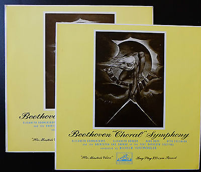 NM Furtwangler Beethoven Symphony 9 UK HMV ALP 1286 7 1st Edition