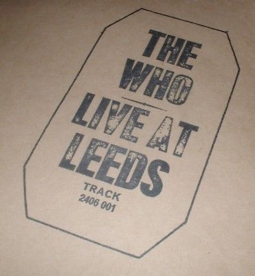 THE WHO Live At Leeds LP 1970 TRACK 1st Press  A1 B1   EARLIEST EVER    