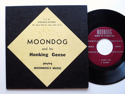 MOONDOG honking geese   rare EX VG   1956 7  P S EP MOONDOG RECORDS MD EP 2 