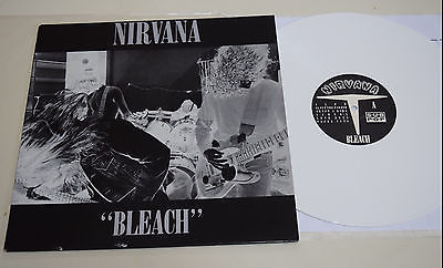 Nirvana Bleach MINT   US SUB POP RECORDS WHITE VINYL   lp 