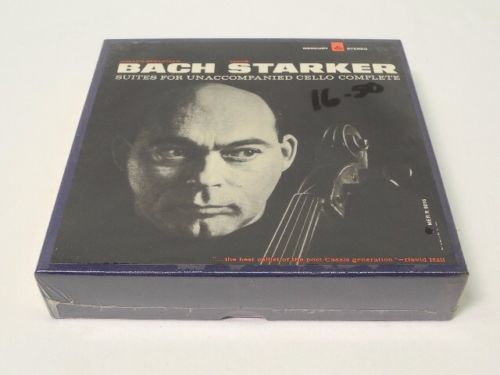 MINT Sealed BACH STARKER Cello  4 Track Reel to Reel Audio Tapes 7 1 2 IPS