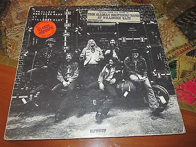 ALLMAN BROTHERS live at the fillmore USA OR LP MONO WLP WHITE LABEL PROMO PSYCH