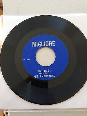 THE AMBERJACKS  HEY ERIQ  BLUE JAUNTE  MIGLIORE 1960s GARAGE PUNK 45 HEAR VG  7 