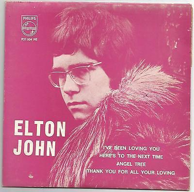 ELTON JOHN i ve been loving you  3 7  45 EP 1968 Portugal Unique PS EXCELLENT