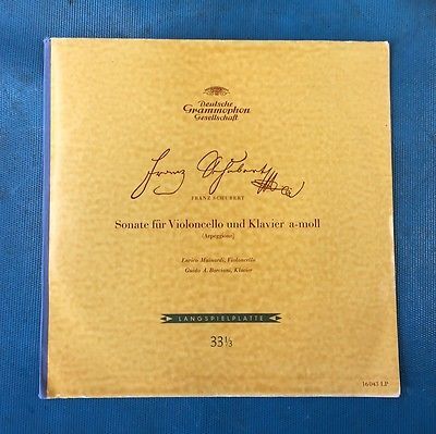 ULTRA RARE FIRST PRESSING LP 33 ENRICO MAINARDI 10 INCH MONO CELLO SONATA LP