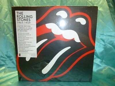 THE ROLLING STONES 1964 1969 LIMITED EDITION 11 ORIGINAL UK ALBUMS LP BOXSET 